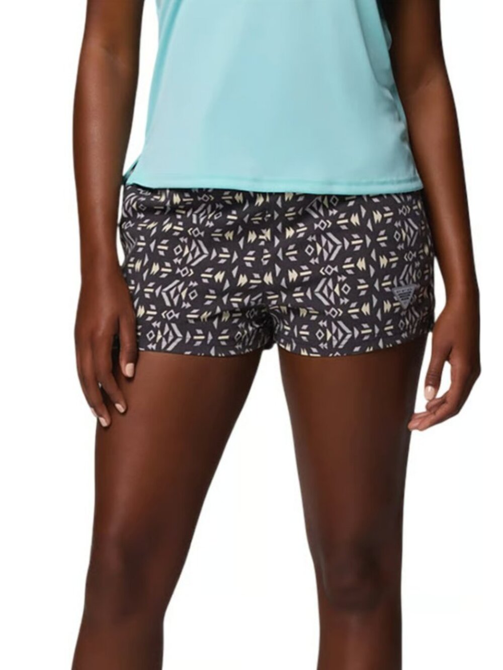 Columbia Women's PFG Rugged Water Printed Shorts in Black-Grill size S NWT $45